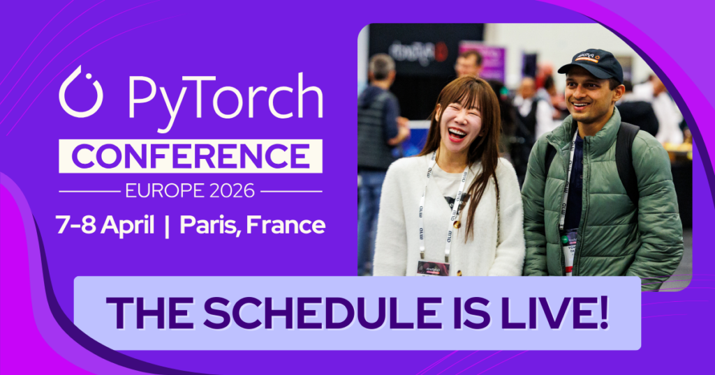 PyTorchCon EU Schedule Live 2026