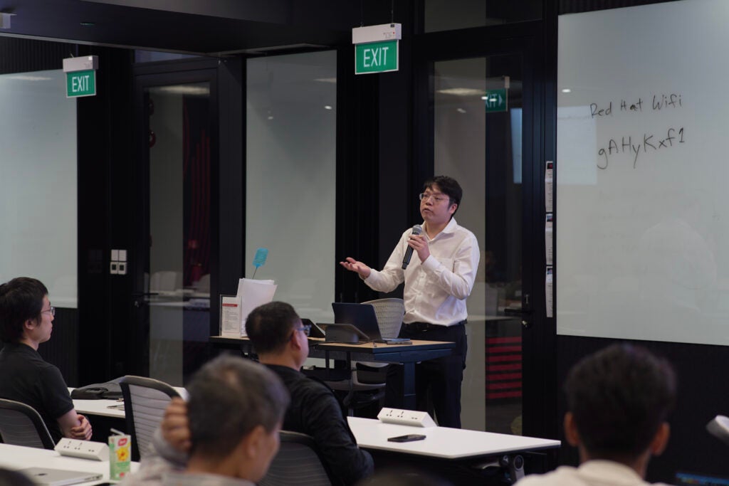 Pin Siang Tan at Singapore meetup
