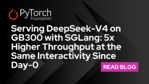 Serving DeepSeek-V4 on GB300 with SGLang: 5x Higher Throughput at the Same Interactivity Since Day-0